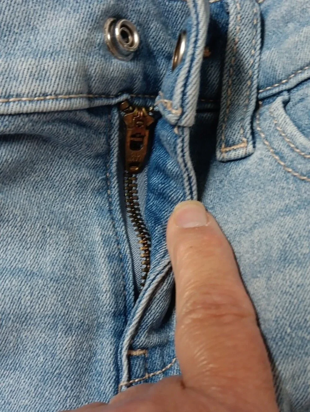 Old Navy Light Blue Denim Girl's Jean Shorts with Frayed Hem